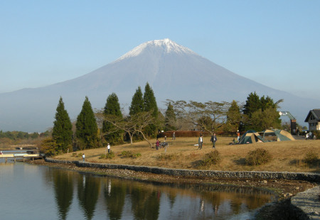 田貫湖にて富士を望む